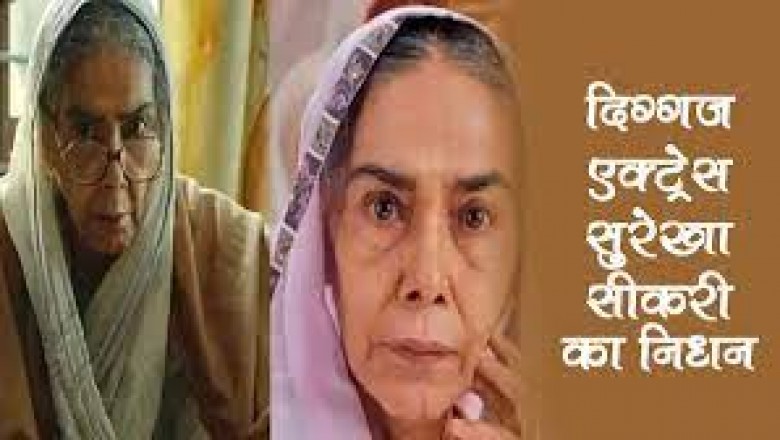 फिल्म की दुनिया की दिग्गज अदाकारा सुरेखा सीकरी का निधन
