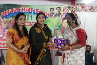 सावन मेले उत्सव का विधायक और महापौर ने फीता काटकर किया कार्यक्रम शुभारंभ