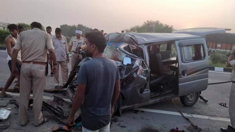 जयपुर में भीषण सड़क हादसा:ट्रक और वैन की भिड़ंत में 6 की मौत, इनमें से 5 बारां से सीकर रीट की परीक्षा देने जा रहे थे