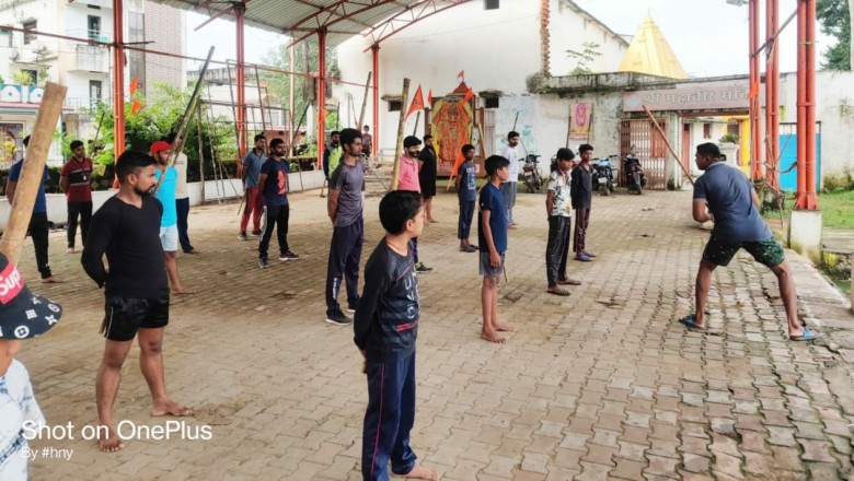 हनुमान भक्तो द्वारा दंड प्रशिक्षण वर्ग का आयोजन