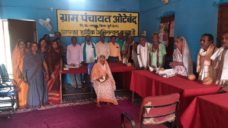 ग्राम पंचायत ओटेबन्द में गांधी जयंती अवसर पर विशेष ग्राम सभा का आयोजन