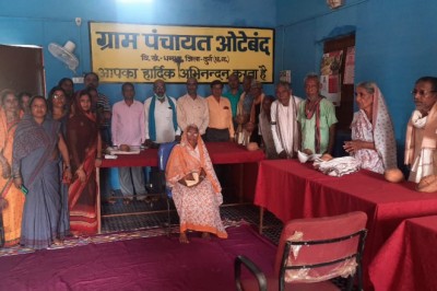 ग्राम पंचायत ओटेबन्द में गांधी जयंती अवसर पर विशेष ग्राम सभा का आयोजन