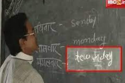 छात्रों को गलत अंग्रेजी पढ़ाने वाला शिक्षक सस्पेंड, कलेक्टर के निर्देश पर डीईओ का एक्शन