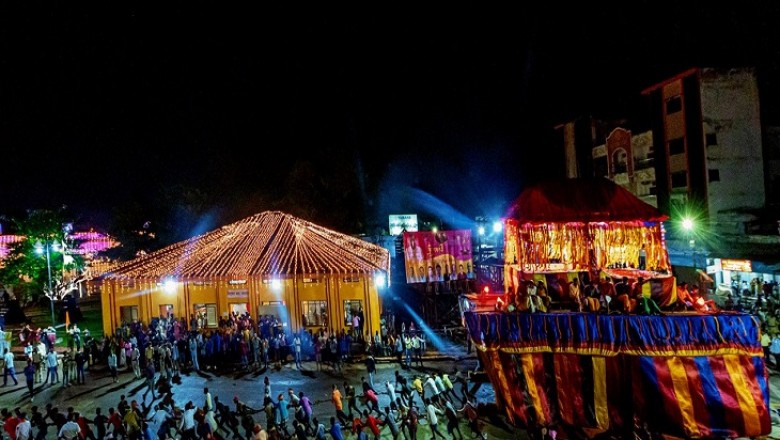 बस्तर दशहरा में रावण दहन नहीं, रथ परिक्रमा:साल और तिनसा की लकड़ी से बने 2 मंजिला रथ पर मां दंतेश्वरी के छत्र के साथ होती है परिक्रमा; 610 साल से है परम्परा
