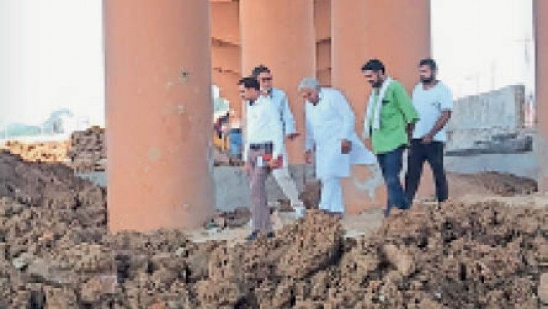 ठगड़ाबांध सौंदर्यीकरण का काम धीमा, विधायक ने जताई नाराजगी