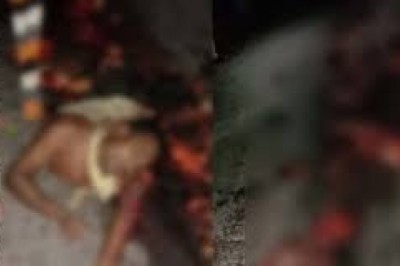 दर्दनाक हादसे में पिता की मौत ,दीवाली की खरीददारी कर लौट रहे पिता-पुत्र