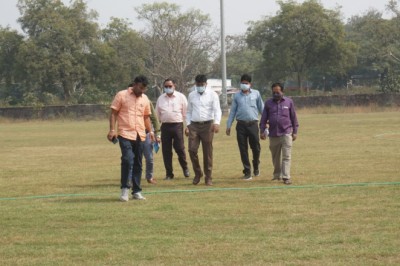 सेक्टर 09 का ग्राउंड फुटबाल खिलाड़ियों के लिये हुआ तैयार, शीघ्र कर सकेंगे मुकाबले, दिन के अलावा रात्रि में भी होगी मैच