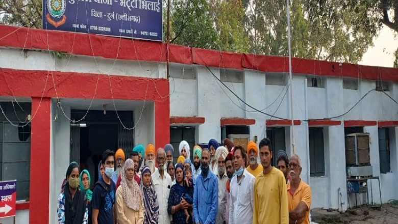 परिजनों  के साथ सिख समाज और श्रमिक यूनियन ने घेरा थाना, 12 लाख मुआवजे पर बनी सहमति