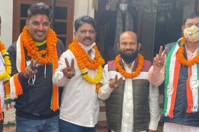 जोन समिति के चुनाव में कांग्रेस को मिली ऐतिहासिक जीत, अध्यक्षों ने विधायक का जताया आभार