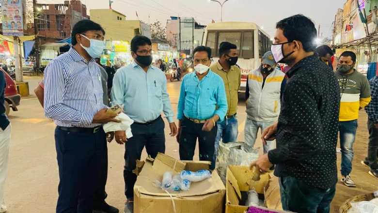 भिलाई-शहर के व्यस्ततम मार्केट में सिंगल यूज प्लास्टिक पर कार्रवाई