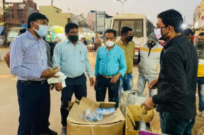 भिलाई-शहर के व्यस्ततम मार्केट में सिंगल यूज प्लास्टिक पर कार्रवाई