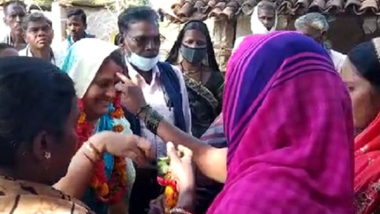 छत्तीसगढ़ के खुज्जी से बिना सुरक्षा नक्सलगढ़ पहुंची कांग्रेस विधायक:छन्नी साहू