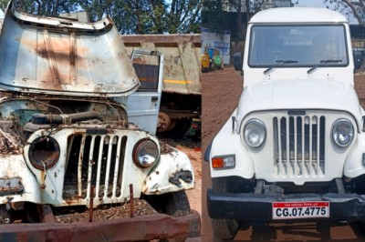मार्शल कंडम गाड़ी को संधारण कर नया जैसा बनवाया गया: