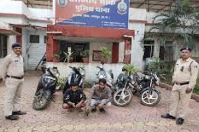 मास्टर चाबी से वाहन चोरी करने वाले दो आरोपी गिरफ्तार
