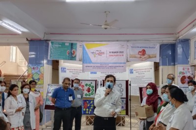 वर्ल्ड किडनी डे पर लोगों को किया जागरूक