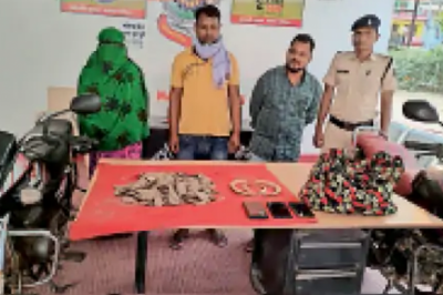 कार्रवाई : जंगली सूअर के दांत और पेंगोलिन की छाल के साथ महिला सहित 3 गिरफ्तार