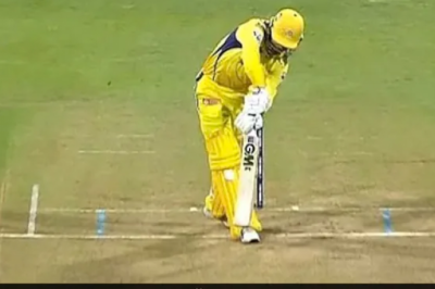 CSK को DRS ने डुबोया : गलत फैसले का शिकार हुए चेन्नई के ओपनर कॉनवे