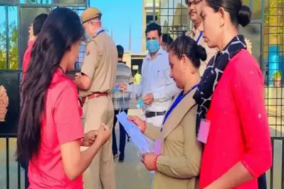 एग्जाम सेंटर पर लड़कियों के कपड़े कैंची से काटे : नंगे पैर लगानी पड़ी दौड़