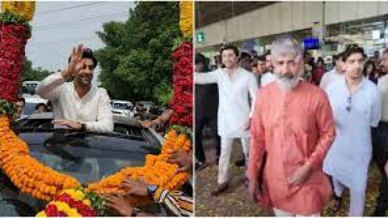 अपकमिंग फिल्म Brahmastra के प्रमोशन के लिए विशाखापट्टनम पहुंचे Ranbir Kapoor, फूलों से लदी एक्टर की गाड़ी…