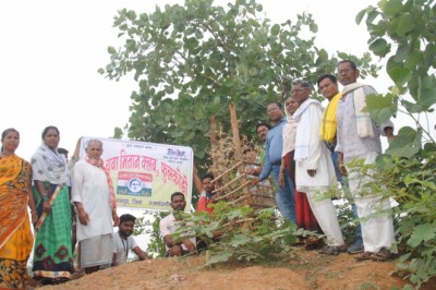 विश्व पर्यावरण दिवस के अवसर पर कलेक्टर, एसपी एवं जिला पंचायत सीईओ ने ग्राम बरगा में  किया पौधरोपण