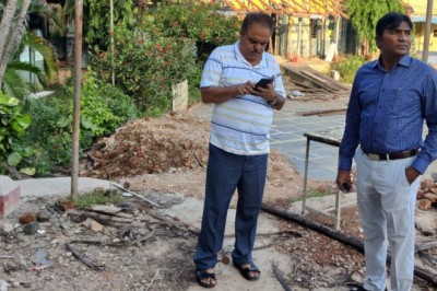 आयुक्त ने अफसरों के साथ शहर में विकास व निर्माण कार्यो का किया निरीक्षण: