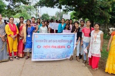 घनश्याम सिंह आर्य कन्या महाविद्यालय द्वारा पोषण माह मनाया गया .