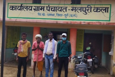 टीबी मुक्त छत्तीसगढ़ का लक्ष्य लेकर मलपुरी पहुंचे टीबी चैंपियन