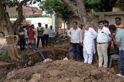 अमृत मिशन योजना के तहत बोरसी जोन के पानी टंकी में वाल्व लगाने का कार्य 23 से 24 तक