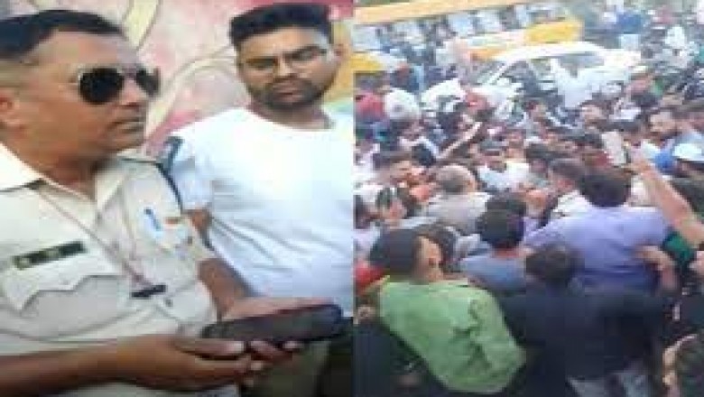 कांस्टेबल ने शराब के नशे में छात्र-छात्राओं से की बदतमीजी, भीड़ ने घेरा, एडिशनल डीसीपी ने किया लाइन अटैच