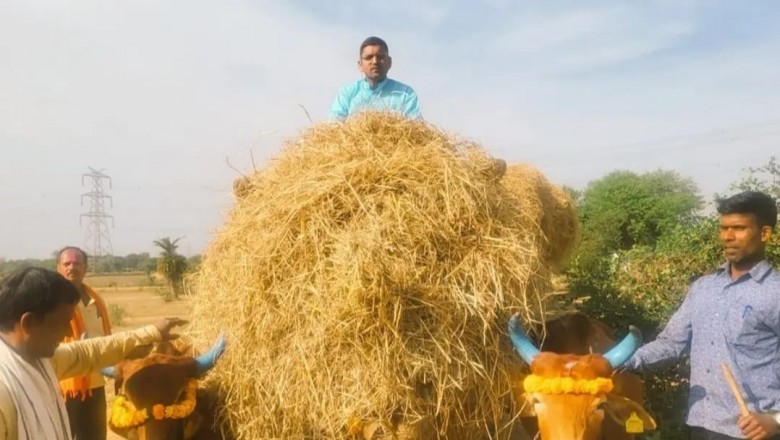 जिला सहकारी केंद्रीय बैंक अध्यक्ष नवाज खान ने बैलगाड़ी चलाकर दिया पैरादान करने का संदेश....