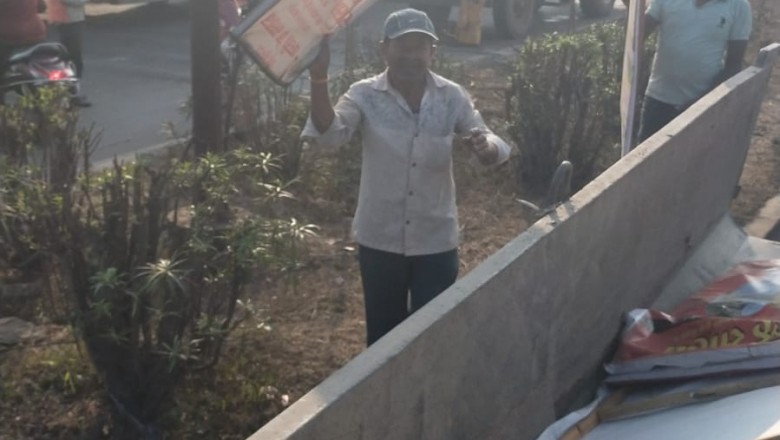 अवैध विज्ञापन बोर्ड हटाने की कार्यवाही लगातार जारी