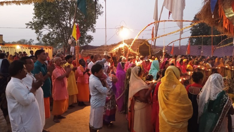 ज़िला साहू संघ अध्यक्ष भागवत साहू पंच कुंडीय  शत चणिडय महायज्ञ में हुए शामिल :