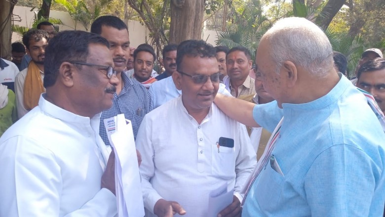 कृषि मंत्री रविंद्र चौबे से मिले पूर्व विधायक खुज्जी भोला राम साहू, भागवत साहू अध्यक्ष ज़िला साहू संघ :