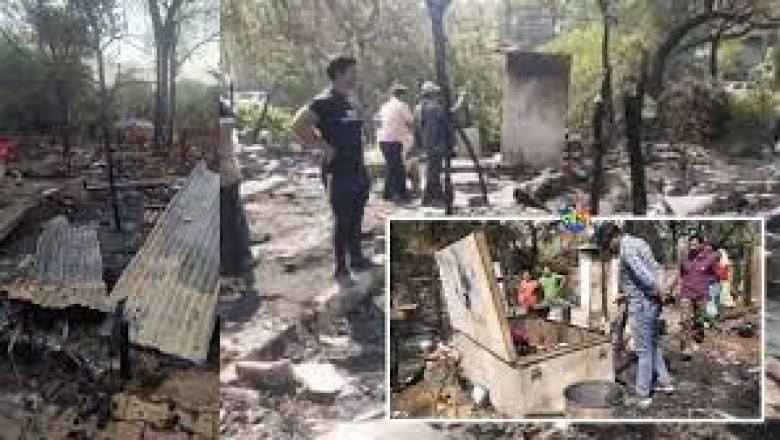 आगजनी : भिलाई के टाउनशिप क्षेत्र में स्थित हॉस्पिटल सेक्टर की 20 से 25 झोपड़ियां जलकर खाक