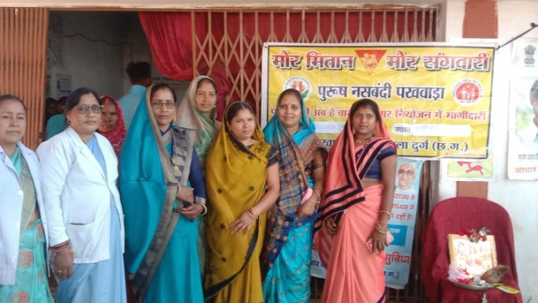 विकासखंड धमधा में स्वास्थ शिविर का आयोजन किया गया :