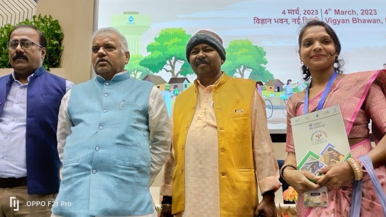 पतोरा की सरपंच अंजिता साहू दिल्ली में स्वच्छ सुजल शक्ति सम्मान से सम्मानित :