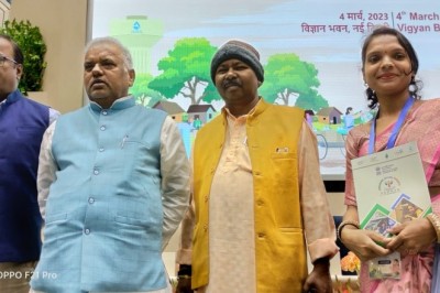 पतोरा की सरपंच अंजिता साहू दिल्ली में स्वच्छ सुजल शक्ति सम्मान से सम्मानित :