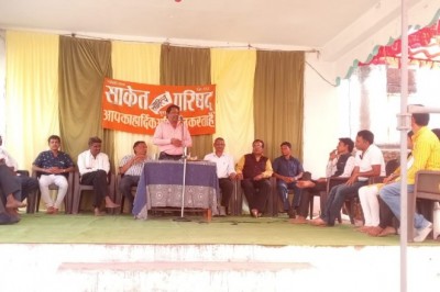 साकेत के होली मिलन कार्यक्रम में बिखरे प्रेम - सद्भाव के रंग, प्रेम में कसक व कशिश दोनो की जरूरत -- अमात्य