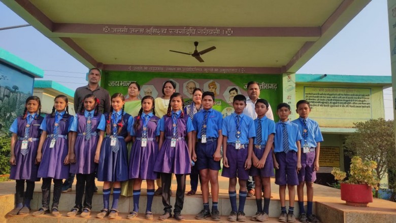 राष्ट्रीय स्तर पर स्वच्छ विद्यालय से पुरष्कृत शाला पोटिया से ग्यारह बच्चो का एनएमएमएसइ में चयन :