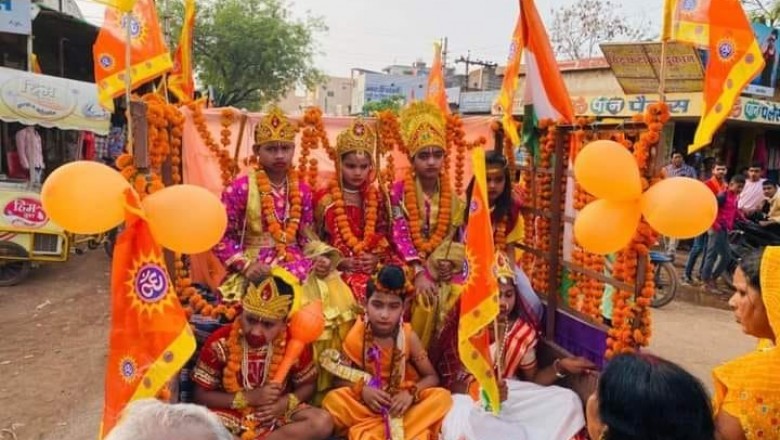 ग्राम सिरसा मे हिन्दु नव वर्ष के शुभ अवसर पर भव्य कलश यात्रा निकली
