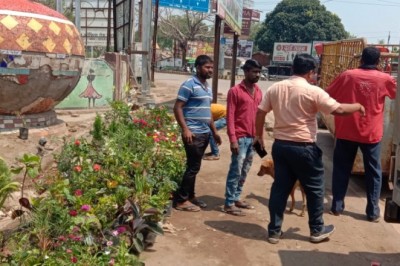 कार्रवाही शुरू:मुख्य सड़कों पर लगाये गए बैनर-पोस्टर व दुकान के बाहर साइन बोर्ड को आयुक्त के निर्देश पर हटाया गया: