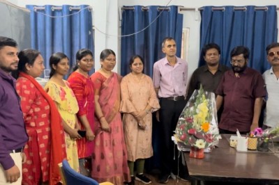 दुर्ग के सहायक संचालक  सौरभ शर्मा को जनसंपर्क कार्यालय के तरफ से दी गई विदाई     :