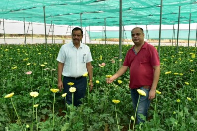 किसान गिरीश देवांगन को फूलों की खेती से लगभग 10 लाख रूपए की सालाना हो रही आमदनी :