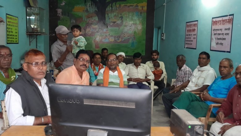 भेड़ीकला में प्रधानमंत्री नरेंद्र मोदी की मन की बात सुना :