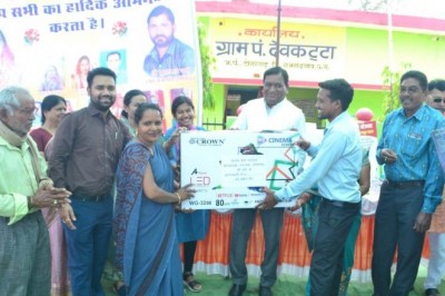 पहल लाया रंग, आंगनबाड़ी केंद्र के बच्चे पढ़ेंगे और बढ़ेंगे स्मार्ट टीवी के संग :