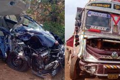 बालोद जिले के धमतरी-कांकेर नेशनल हाइवे-30 पर तेज रफ्तार ट्रक और बोलेरो में जबरदस्त भिड़ंत,बारात से लौट रहे 11 लोगों की मौत