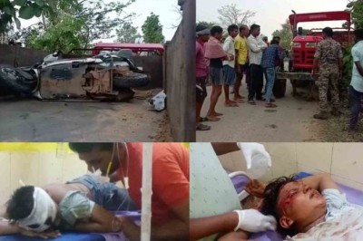 कांकेर : जिले में रविवार को दर्दनाक सड़क हादसा हो गया :