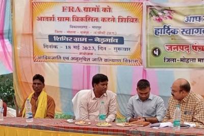कलेक्टर ने शिविर में वन अधिकार पट्टाधारी हितग्राहियों को शासकीय योजनाओं की दी जानकारी....