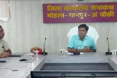 कार्यक्रम में वर्चुअल माध्यम से जुड़े कलेक्टर  एस जयवर्धन :