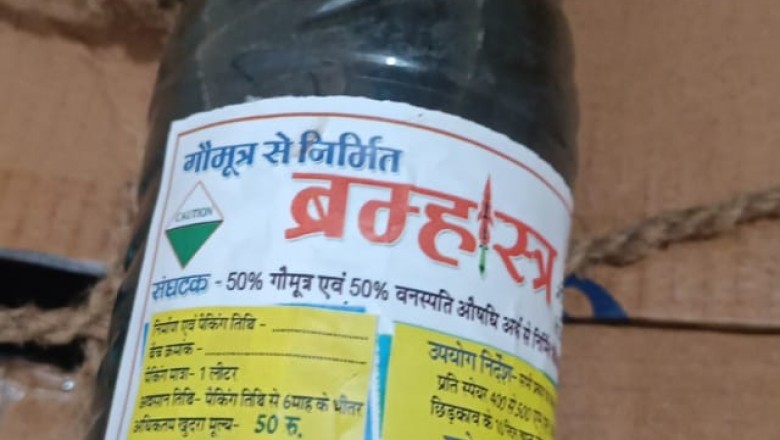 जोरातराई गौठान में गौमूत्र से ब्रम्हास्त्र जैविक कीट नियंत्रक का किया जा रहा निर्माण :